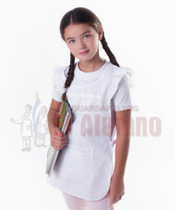 687 - Poncho Blanco c/ Cinta Blanca Bebe ARCIEL