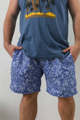 2084 - Short de Baño Rajkot - Microfibra Estampada