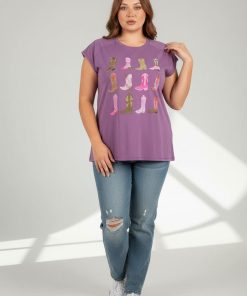 39031 - Remera Texana - Algodón Estampado