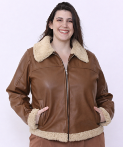 6116 - Campera Combatore - Cuero con Piel Ecologica