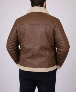 Alternative view of 6116 - Campera Combatore - Cuero con Piel Ecologica