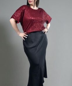 Alternative view of 75500 - Pollera Larga - Saten Elastizada