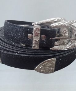 1111163 - Cinturon Texano Glitter - Eco Cuero