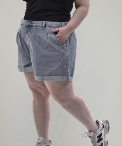 Alternative view of 70006 - Short Jean - Rigido c/Elastico en Cintura y Pinzas Delanteras