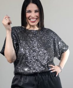 Alternative view of 73017 - Remera Fiesta - Blusa de Lentejuelas con Forro