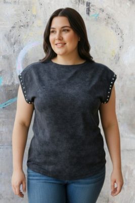 73024 - Remera c/Tacha - Jersey c/Tachas en Mangas