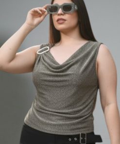 Alternative view of 73025 - Musculosa Lurex - Elastizada con Hebilla en un Hombro