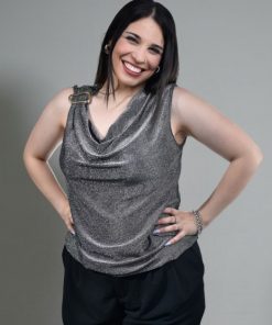 Alternative view of 73025 - Musculosa Lurex - Elastizada con Hebilla en un Hombro