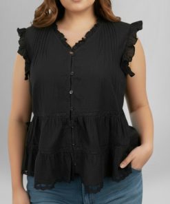Alternative view of 73029 - Blusa con Alforzas y Volados - Bambula