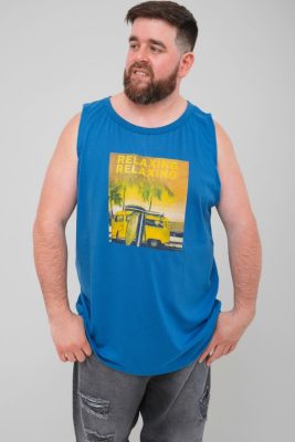 0082 - Musculosa Relaxing - Jersey Estampada