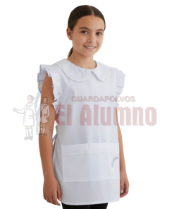 6804 - Poncho de Niña Bordado Arcoiris ARCIEL