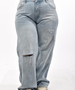 70014 – Pantalón de Jean Rígido c/ Roturas