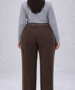 Alternative view of 70015 - Pantalón con Tachas - Gabardina