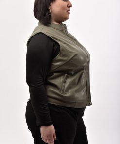 Alternative view of 76502 - Chaleco de Cuero C/ Forro Polar