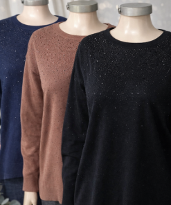 77002 - Sweater Brillo en el Frente