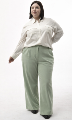 70017 - Pantalón Palazzo - Gabardina