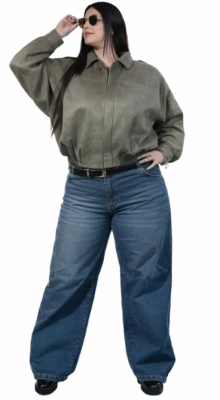 77503 - Campera Bomber - Gamuza