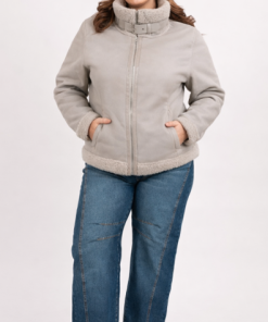 77504 - Campera de Cuero Aviador - Interior Corderito