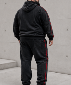 Alternative view of 74004 – Conjunto de Buzo con Pantalón Gastado - Rustico