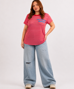 Alternative view of 39061 - Remera Island - Jersey Rayado Estampado