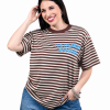 39061 - Remera Island - Jersey Rayado Estampado