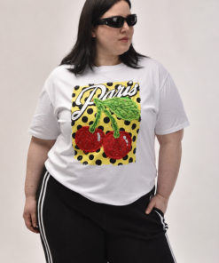 Alternative view of 73066 - Remera Paris Cereza - Jersey Bordado y Estampado
