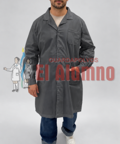 6206 - Guardapolvo Recto ARCIEL Adulto Gris