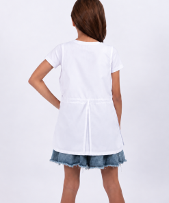 Alternative view of 6808 - Poncho De Nena con Broches Cinta Naranja
