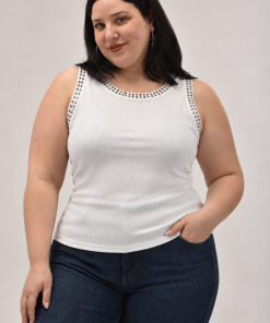 Alternative view of 73052 - Musculosa Isabelle - Morley Elastizado C/ Tachas